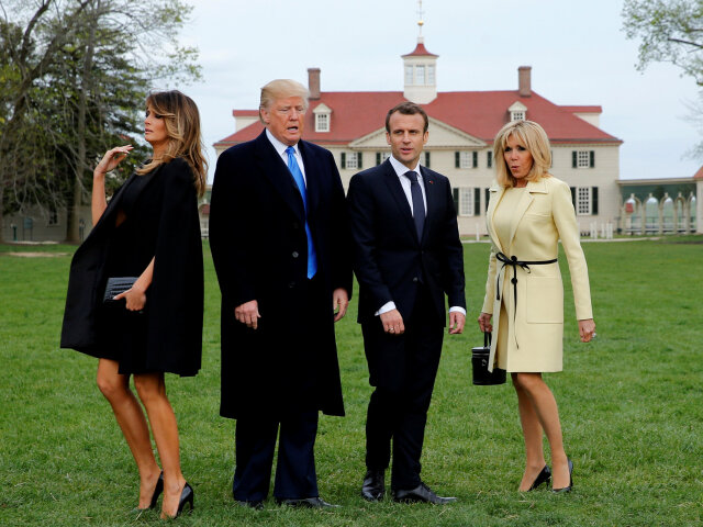 trump, macron