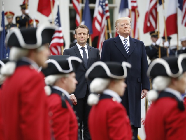 USA, Francúzsko, Macron, návšteva, Trump