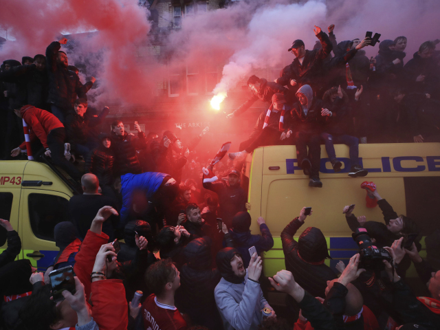 Liverpool fans Rím