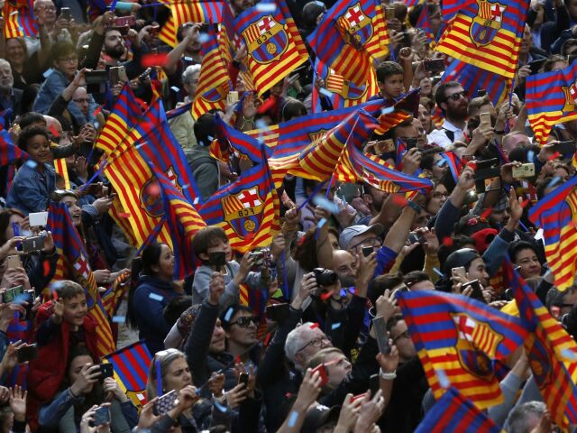 Španielsko futbal FC Barcelona zisk titul oslavy