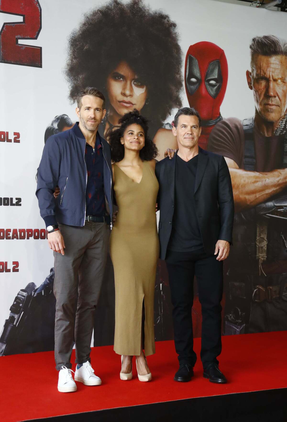 Ryan Reynolds, Zazie Beetz a Josh Brolin