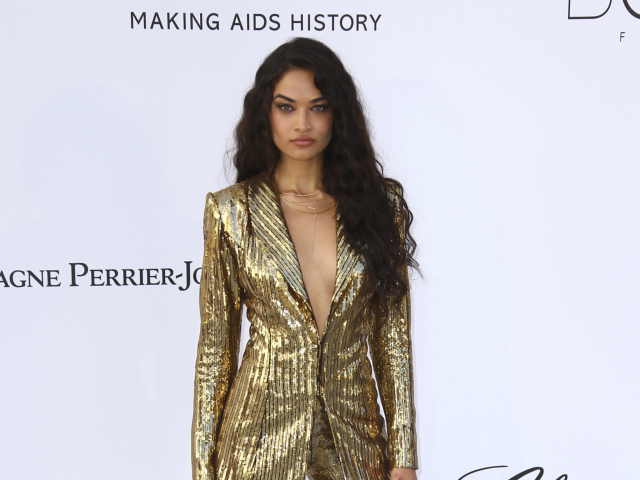 Modelka Shanina Shaik prišla ako jedna z mála dám v nohavicovom kostýme. 