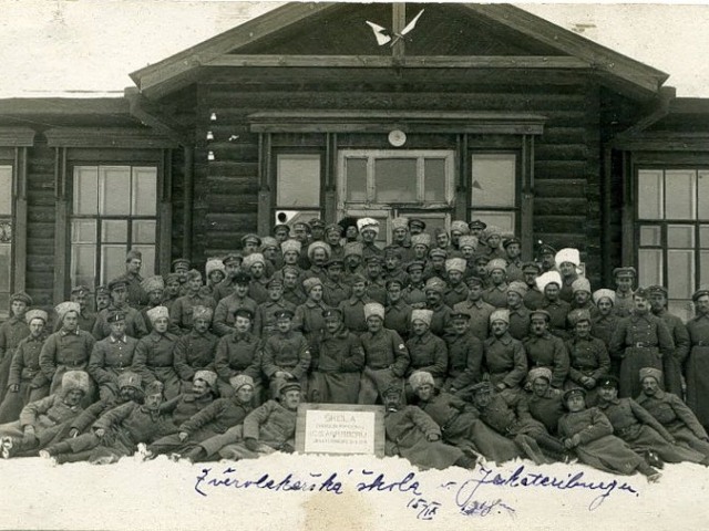 Česko-slovenská škola vojenských zverolekárov, Jekaterinburg, 1918.