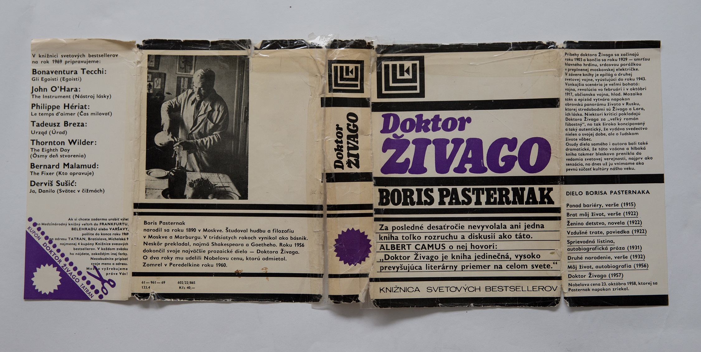 Vďaka Pražskej jari bolo Slovensko jedinou krajinou východného bloku, kde už v roku 1969 vyšiel Doktor Živago. Ešte tento rok bol náklad zošrotovaný.