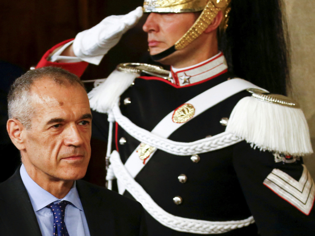 Carlo Cottarelli, premiér, Taliansko