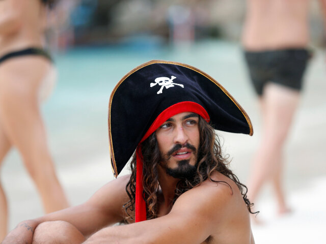 pirát, turista, more, Thajsko