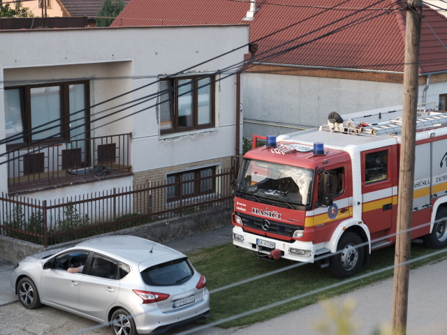 Kuciak, dom, hasiči