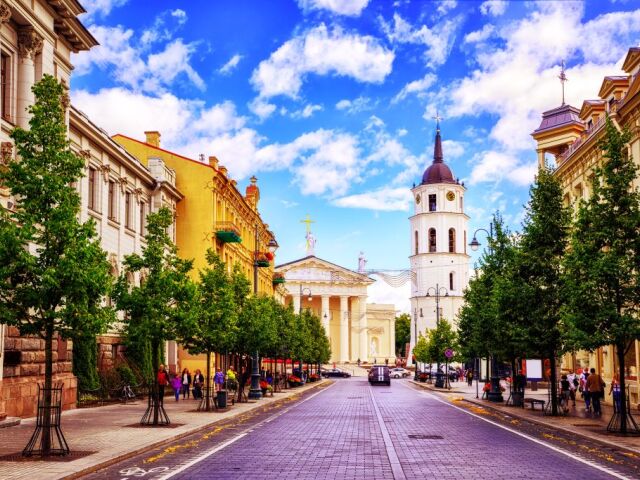 Vilnius, Litva, mesto, ulica