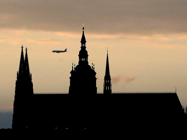 Praha, lietadlo, Pražský hrad
