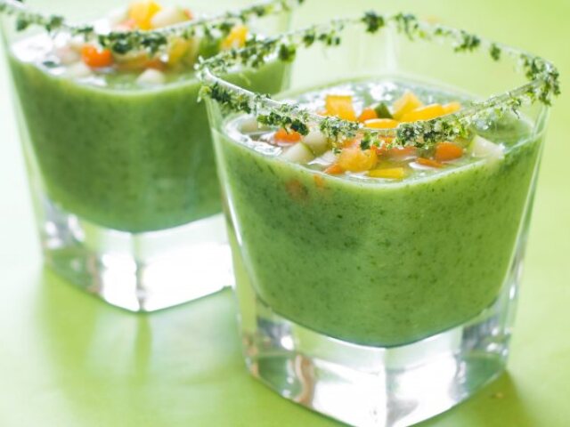 Avokádové gazpacho