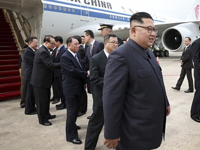 Kim, summit, Singapur, prílet