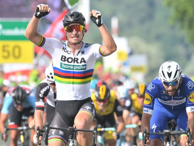 Švajčiarsko SR Cyklistika Okolo 2.etapa Sagan triumf