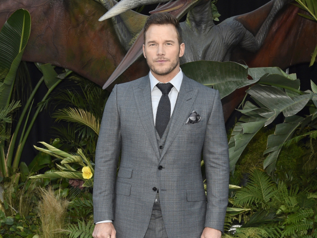 Herec Chris Pratt na premiére Jurského parku nechýbal. 