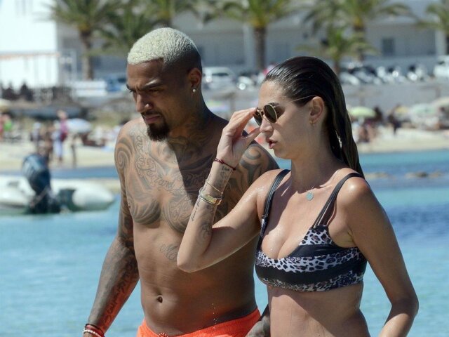 Kevin Prince Boateng a jeho manželka Melissa Satta