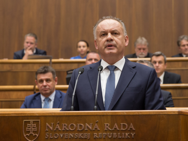 parlament, prezident, prejav, stav republiky, Kiska,