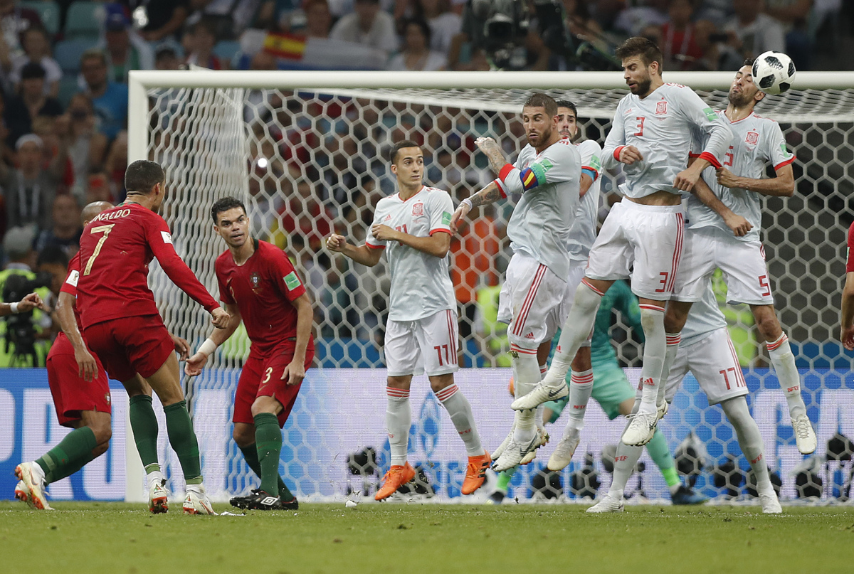 Cristiano Ronaldo, priamy kop