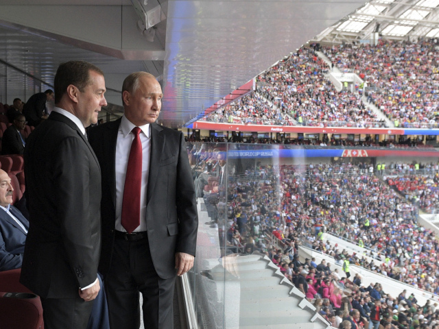 Vladimir Putin, Dmitrij Medvedev, Alexander Lukašenko