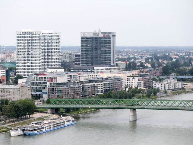 Bratislava, mesto, pohlad, stary most, eurovea, panorama city, t