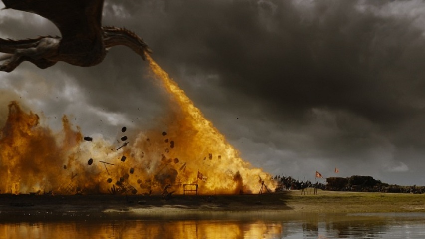hra o tróny, game of thrones, drak, drogon,
