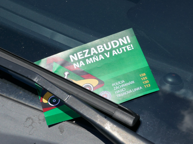 Kampaň Nezabudni na mňa v aute