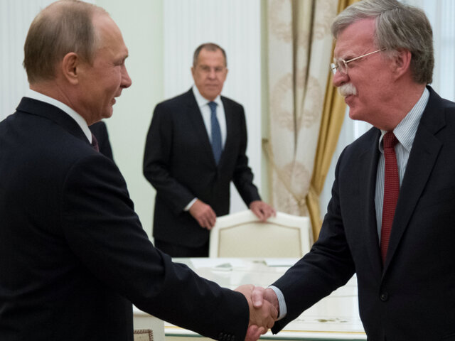 Vladimir Putin, John Bolton, Sergej Lavrov