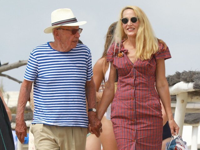 Jerry Hall a  Rupert Murdoch