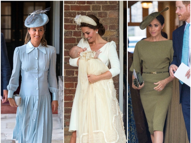 Zľava: Pippa Matthews, vojvodkyňa Kate a vojvodkyňa Meghan. 