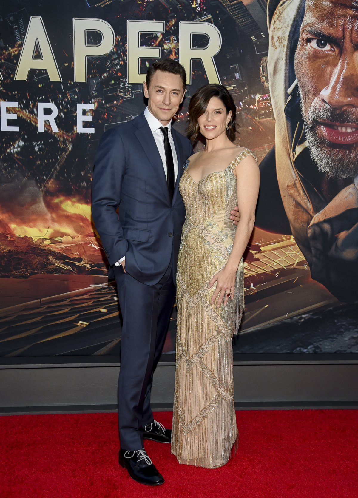 Herečka Neve Campbell a jej partner JJ Feild.
