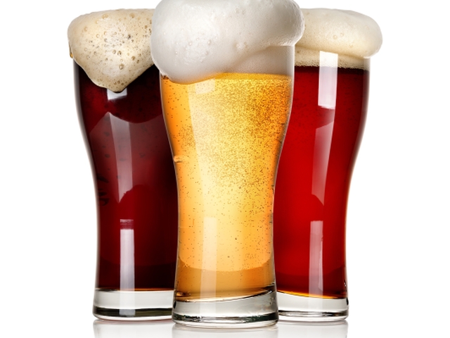 pivo, poháre,