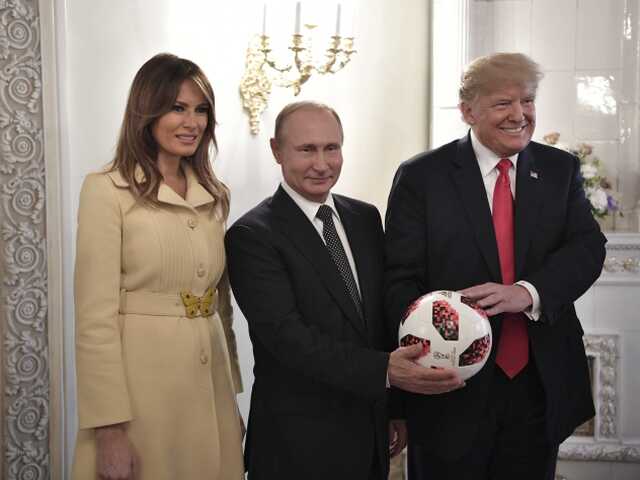 trump, putin, lopta