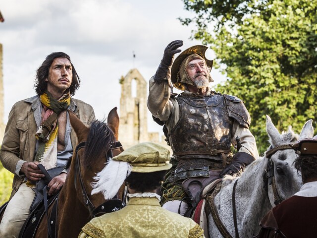 Adam Driver ako Toby (vľavo) a Jonathan Pryce 