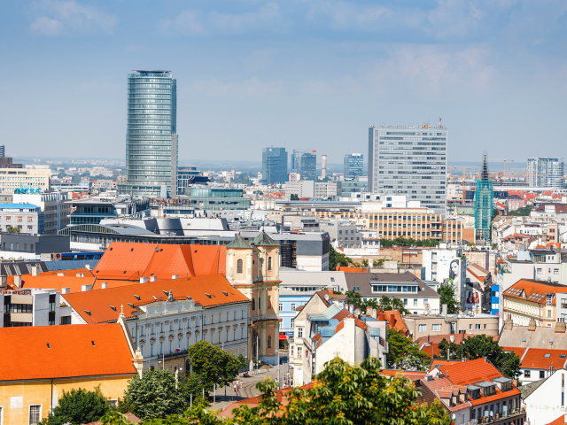 bratislava, motýle, panoráma,