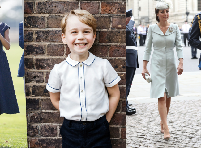 Vojvodkyňa Meghan, princ Geoge a vojvodkyňa Kate