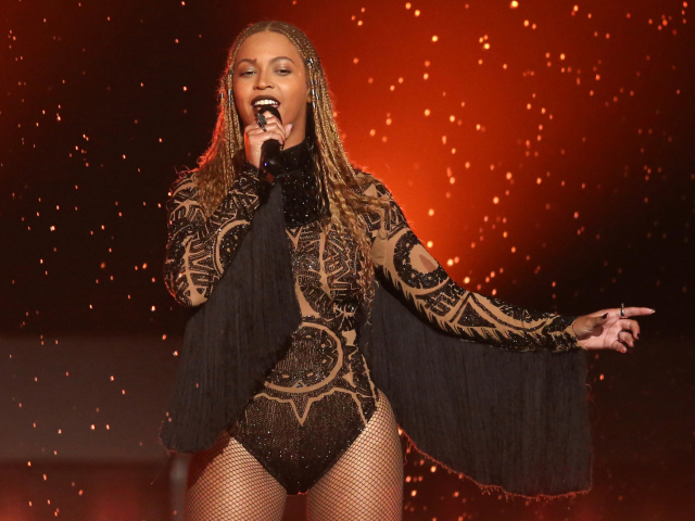 Speváčka Beyonce na archívnom zábere. 