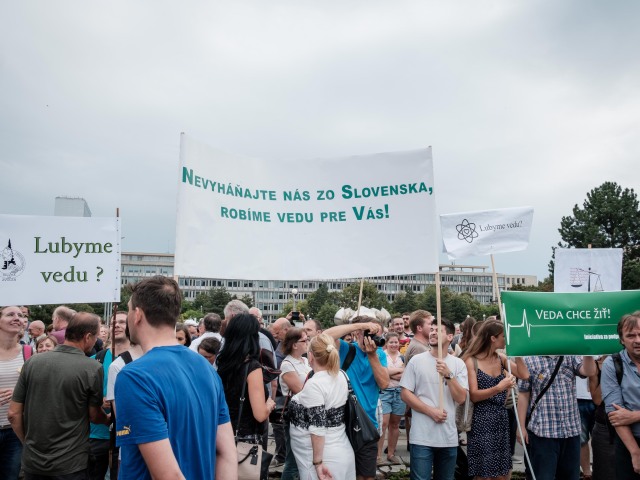 protest, sav, vedci, vvi