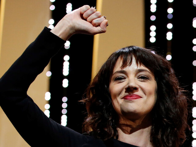 Herečka Asia Argento na archívnom zábere z mája 2018. 