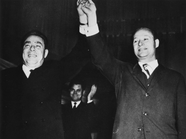 Leonid Brežnev, Alexander Dubček, 1968