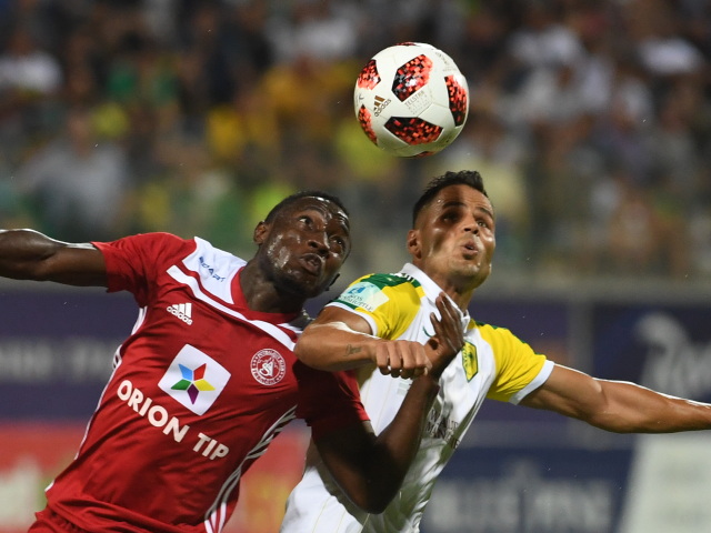 Cyprus SR futbal EL play off Larnaka Trenčín odveta