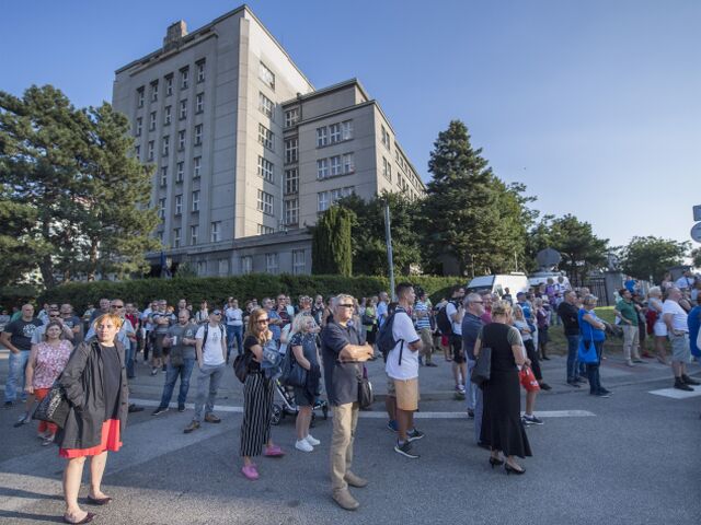 SR Bratislava Vnútro Ministerstvo Protest Odstúpiť BAX