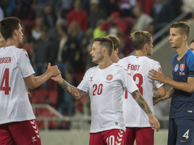 SR Futbal prípravný Slovensko Dánsko TTX