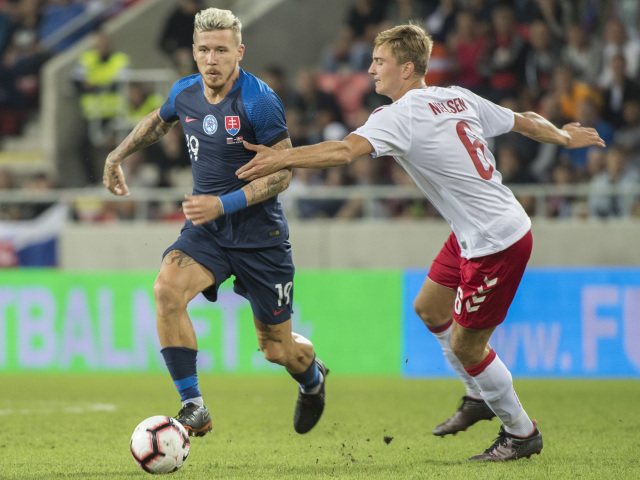 SR Futbal prípravný Slovensko Dánsko TTX