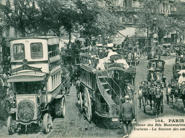 Paríž - doprava 1900