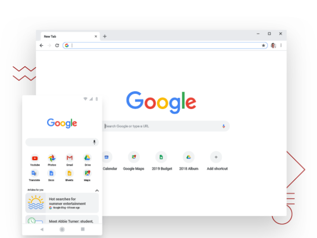 Google Chrome, prehliadač