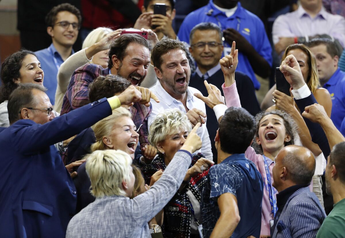 Novak Djokovič, Gerard Butler