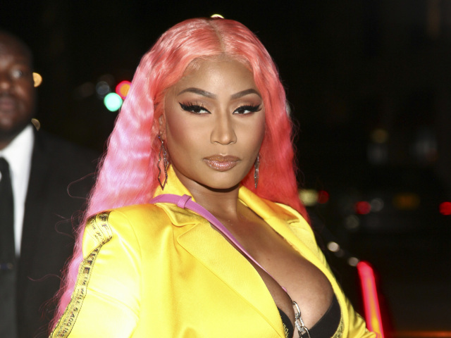Raperka Nicki Minaj na akcii Kick-Off Party at The Pool v New Yorku.