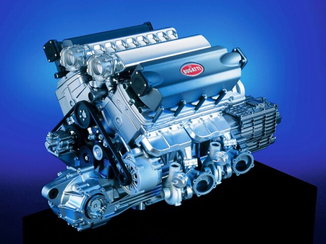 Bugatti - motor 8,0 W16