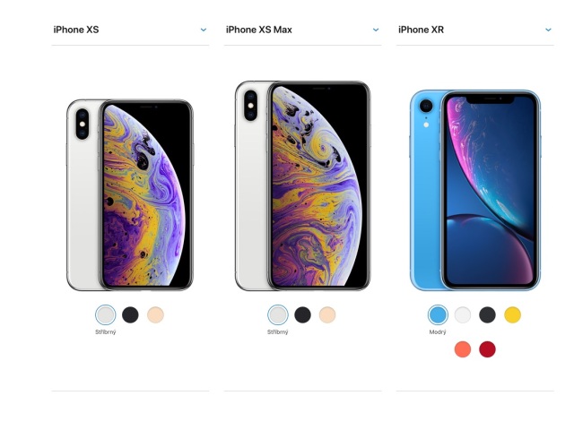 iPhone Xr, Xs, Xs Max