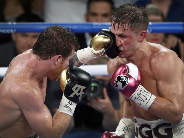 APTOPIX Golovkin Alvarez Boxing
