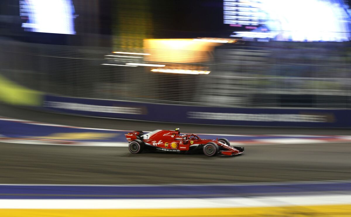 Singapore F1 GP Auto Racing