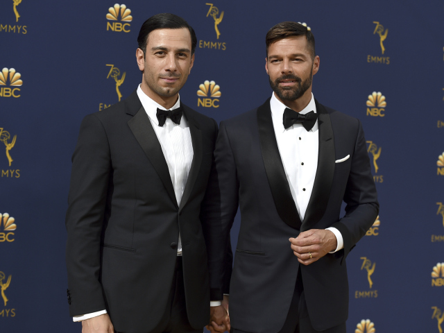 Manželia - výtvarník Jwan Yosef (vľavo) a spevák Ricky Martin.